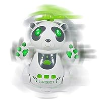 ANJ Kids Toys - New! Cute Panda Dancing Robot for Kids | Battery Operated Robot Toy - Singing, Flashing, Dancing and Moving Toy Robot (Age 3+)