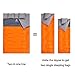 oaskys Camping Sleeping Bag – 3 Season Warm & Cool Weather – Summer, Spring, Fall, Lightweight, Waterproof for Adults & Kids – Camping Gear Equipment, Traveling, and Outdoors (Double Orange)thumb 2