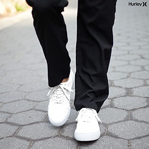 Hurley Mens SlipOn Sneakers (Jasper) Casual Canvas Shoes with Top Lace