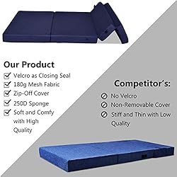 Giantex 4" Thick Folding Portable Mattress Pad Sofa
