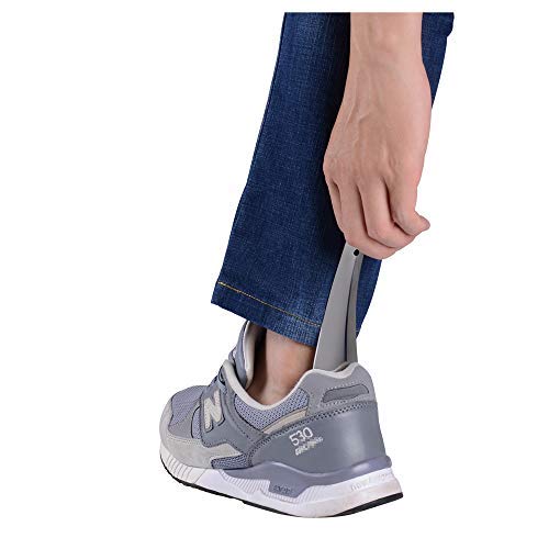 Shoe Horn, Shoe Horn for Men, Metal Shoe Horn, Shoehorn - 6 Inch Long Shoe Horn, Small Handled Shoehorns, 6 Inch Long Shoe Horn for Seniors,Men,Women, Shoe Helper Stick (2 Pack) - Thumbnail 2