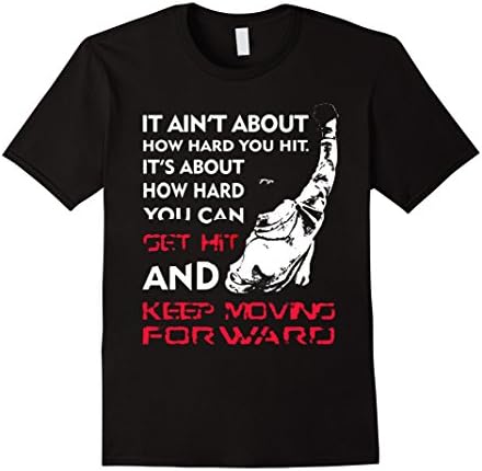 Men's It 's about how hard you can get hit and keep moving for war Medium Black