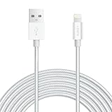 AUKEY Lightning Cable, 6.6ft Braided Nylon [Apple MFi Certified] for iPhone 7, 7 Plus, 6, 6S, 6 Plus, iPad Pro and More