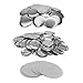 Neil Enterprises Inc. Button Maker - 3 Inch Metal Buttons, 100 Pieces, Silver