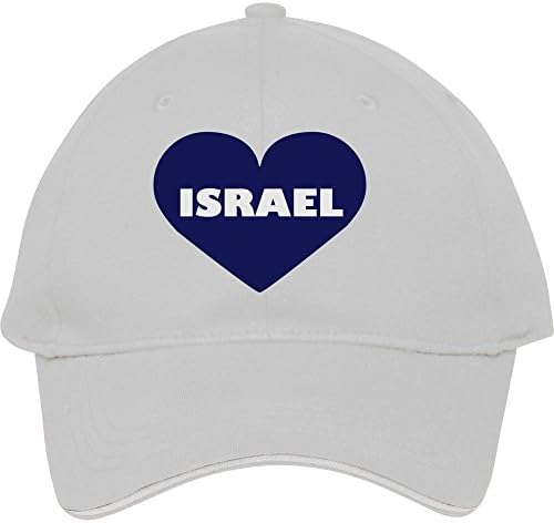 New Male/female Fashion I Love Israel White Snapback With I Love Israel Adjustable Baseball Cap Snapbackcotton