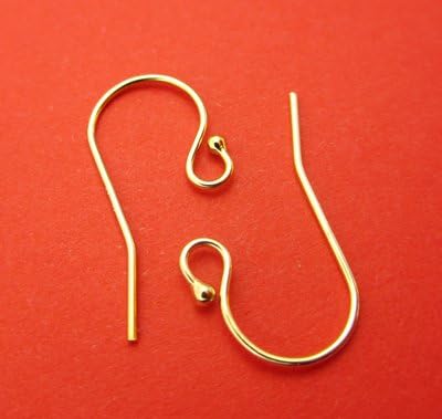 New 20mm 24 Gauge 14k Gold Filled French Ear Wires 2 Pairs