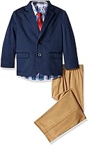 Izod Kids Little Boys' Knit Twill Duo Set, Navy/Red, 4