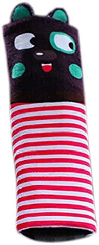 Safe Car Soft Seat Belt Strap Cover, Lovely Catoon Cat, Purple