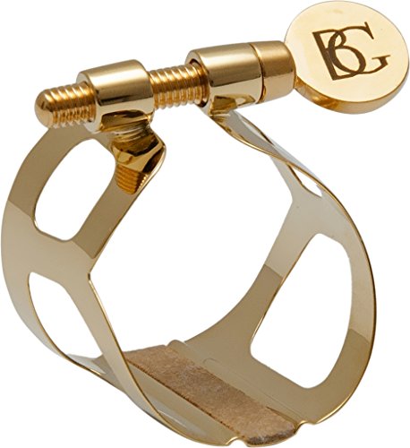 BG L91 Ligature with Cap, Bass Clarinet Ligature, Trad, Gold Plate