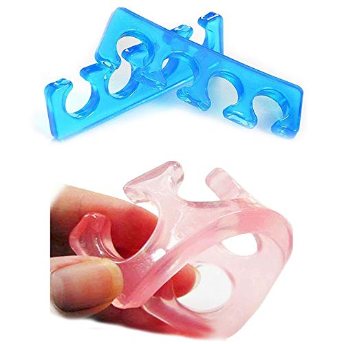 TXIN 8 Pieces Toe Pedicure Separators Flexible Soft Finger Separator Dividers for Nail Polishing Manicure