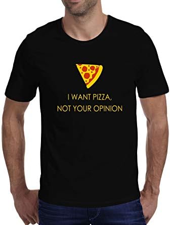 Urbanly Pizza Lovers Premium Black Graphic T-Shirt