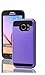 Samsung Galaxy S6 Case,Newstore ID Credit Card Holder Hard Case Back Cover for New Samsung Galaxy S6 with Free Packing with Newstore Trademark Gifts,Not Fit for Samsung Galaxy S6 Edge (Purple)