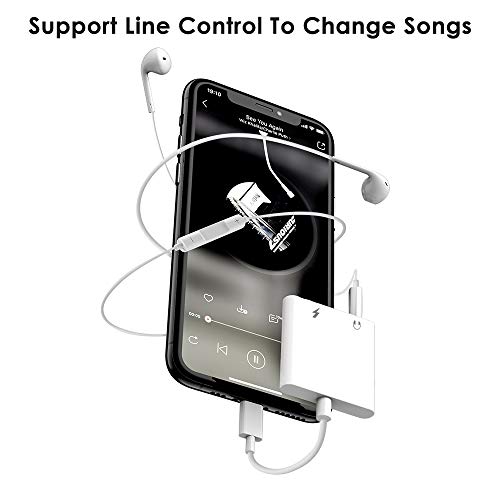 Headphone Adapter for iPhone 11 Dongle Charger 3.5mm Jack AUX Audio