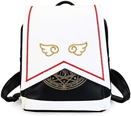 Magical Girl Card Captor Sakura Cosplay Backpack Lolita School Shoulder Bag (Black, One size)