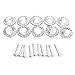 Vktech® 10PCS Round Pull Handle Glittering Rhinestone Knob for Cupboard Drawer (Silver)