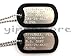 WARDOG SURPLUS MAVERICK Stainless Steel Military Dog Tag Set Halloween Costume Prop