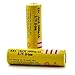 BestFire® 2Pcs 3.7V 18650 5000mah Rechargeable Lithium Battery with 18650 battery Charger Yellow