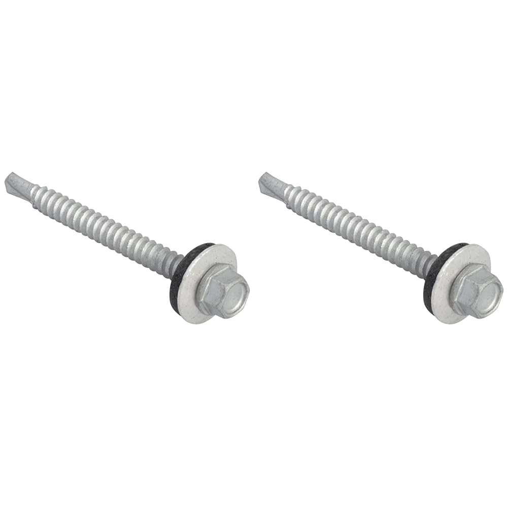 TechFast Light Duty Sheet to Steel Roofing Screws | 5.5 x 57mm | Elementech | Bag 50 (Pack of 2)