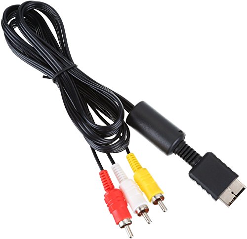 1.8 Meters Composite AV to RCA Cable for Sony Playstation PS2 PS3 and PSX(Bulk Packaging)