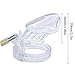 FeiGu Male Chastity Cage Device for Men 13, Short Clear