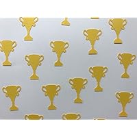 Golden Yellow Trophy Confetti - Trophy Decorations - Compeition Decorations - Winner Decor - First Place Decorations - 100 pieces