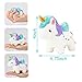 R HORSE 4 Pack Unicorn Squishy Set Narwhale Cake, Unicorn Cake, Unicorn Donut, Rainbow Horse Kawaii Cream Scented Squishy Soft Decompression Squeeze Toys Kids Stress Relief Toy Hop Prop