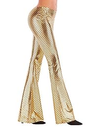 Vimoisa Leggings para dama, con cintura alta, parte inferior de la campana