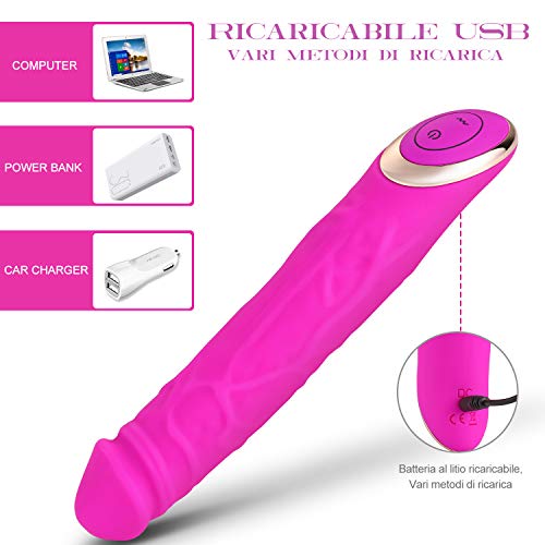 Massaggiatore-con-10-Frequenze100-ImpermeabileSilicone-morbido-Ricarica-USB-Viola