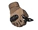 Reebow Gear Military Hard Knuckle Tactical Gloves Full Finger for Army Gear Outdoor Sport Work Shooting Airsoft Paintball Hunting Riding Motorcycle Brown L