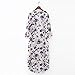Toraway Cardigan, Women Floral Chiffon Half Sleeve Kimono Long Cardigan Tops Blouse (X-Large) White