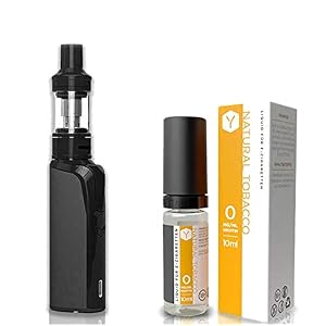 Lynden Play Starterset 1500 mAh MTL Anthrazit und DL EZigarette + 1x Lynden Natural Tabacco 10ml Liquid ELiquid 0mg| Ideal für Einsteiger und Anfängern | Komplett Set | Nikotinfrei