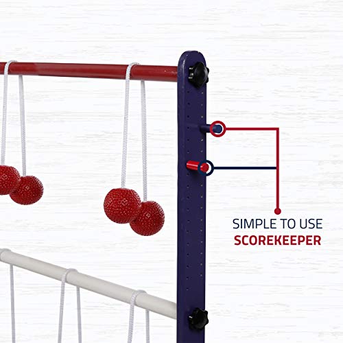 Harvil Wooden Ladder Ball Game Set. Includes Soft Bolas, 2 Targets, and Carrying Case. - Thumbnail 5