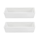 uxcell Porcelain Crucible 60ml Rectangular Boat