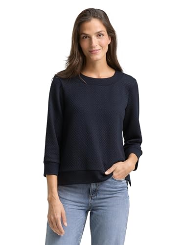 TOM TAILOR Sweat-Shirt pour Femme, 10668 – Sky Captain Blue., XL