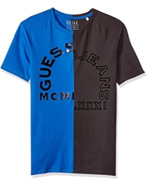 Men's Logo Split Crew Neck T-Shirt