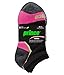 Prince Girls' Low Cut Athletic Socks for Active Kids (6 Pack) - Black, 9-1.5