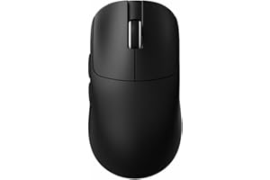 ATKGEAR VXE MAD R Ultra-Lightweight Wireless Gaming Mouse – 36 g, PAW3395/3950 Optical Sensor, Dual 1K/8K Polling, Nordic 52840, Wired & 2.4 GHz, Ice-Feel Coating (MAD R +, Black)