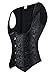 Charmian Women's Spiral Steel Boned Brocade Waist Cincher Underbust Corset Vest