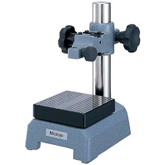 Mitutoyo 7007-10 Dial Gage Stand, 3-1/2″ Square Anvil, 3/8″ Stem Mounting Hole, 4″ Column Travel, With Fine Adjust