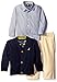 Nautica Boys' 3 Piece Cardigan Yellow Pant Set