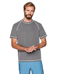 Essentials Playera de natación manga corta de hombre de secado rápido UPF 50
