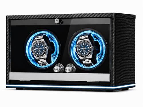 Anverion Double Watch Winder for Automatic Watches, Fits Watches up to 65mm at Amazon