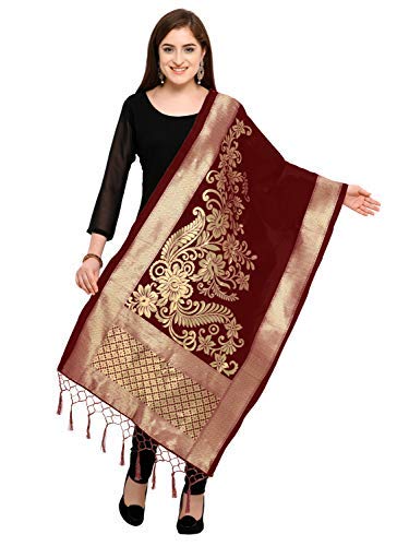 blissta women's silk dupatta