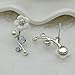 Ear Crawler Earrings Climbers Pearl Flower Ear Cuff Pin Vine Wrap Stud Crystal Rhinestone Clip On Jewelry Silver Plated