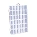 Clear Jewelry Box - Plastic Bead Storage Container, Earrings Storage Organizer with Adjustable Dividers, 36 Grids, 10.75 x 1.7 x 7 Inches