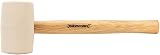 Silverline White Rubber Mallet 16 oz Hardwood Shaft Woodworking Sheet Metal view 2