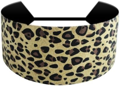 Bargain Headbands Animal Print Feline Wild Cat Hot Chocolate Cream Soft Headband