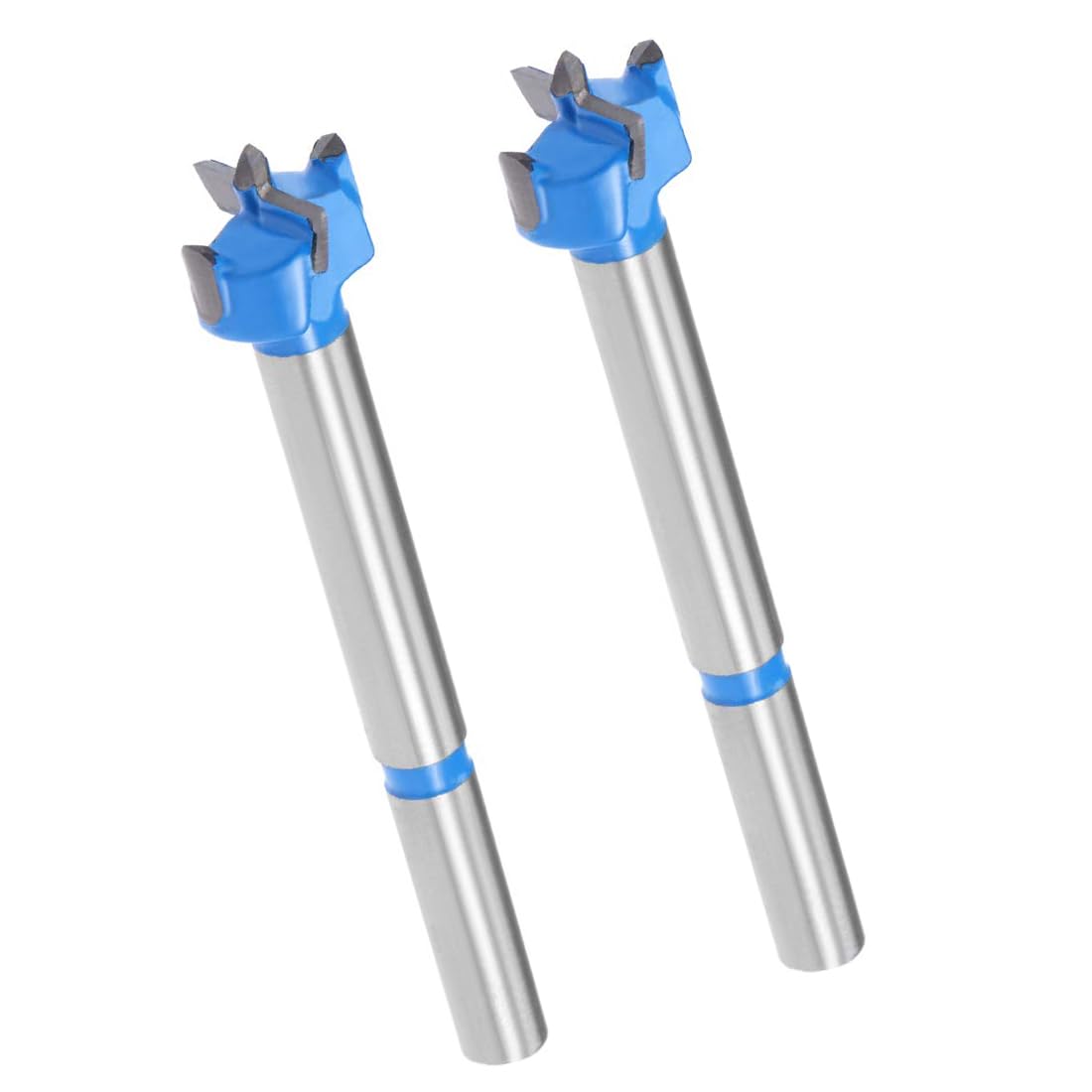 MACHSWON 2PCS Forstner Drill Bits Tungsten Carbide Wood Hole Saw Opener Positioning Drill Bit 15mm Woodworking Hinge Drilling Bit Cutter — image 1