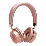 Contixo KB-200 Premium Kids Headphones with Volume Limit Controls (Max 85dB), Bluetooth Wireless Headphones Over-the-Ear with Microphone, Comfortable Cushioning (Rose Gold)