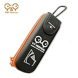 Y&Y Vertical Outdoor Sports Protective Semi Hard Belay Glasses/Sunglasses/Eyeglasses Case with Zipper and Small Carabiner